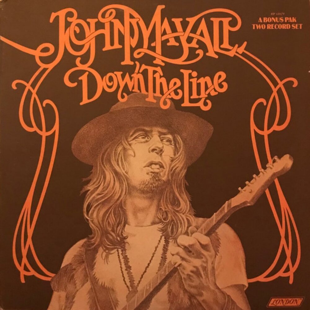 john mayall down the line 2 lp rock set - blues breakers clapton mick taylor